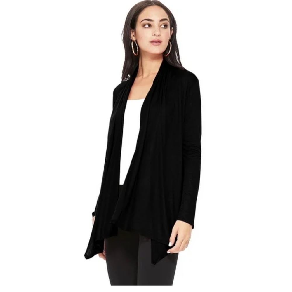 White House Black Market Super-Soft, Thick Black Cardigan